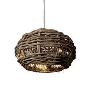 Baobab Lamp (Ufo Shape) Плетеный подвесной светильник-баобаб НЛО.