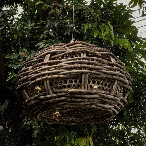 baobab ufo 2 Плетеный подвесной светильник-баобаб НЛО.